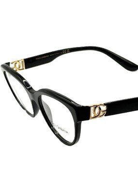 NEW DOLCE & GABBANA DG 3342 501 Black Women Eyeglasses 53mm 17 140